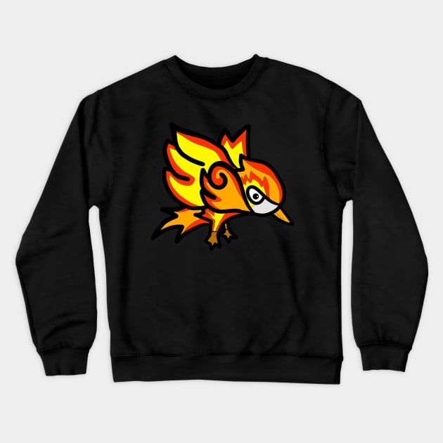 The fire flame bird Crewneck Sweatshirt by FzyXtion